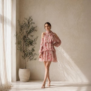 mini korean dress Generic Women's Slim Dress Party Printed French Korean Style Mini Dress,  Small, Pnnrk at Amazon Women's Clothing store