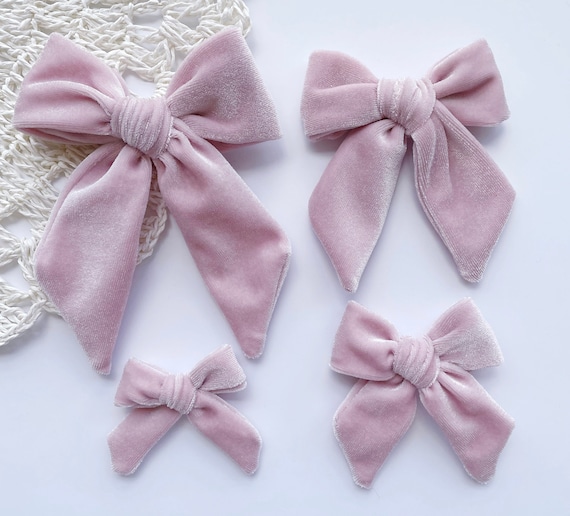 Amanda Bow Headband in Blush Amanda Bow Headband in Blush