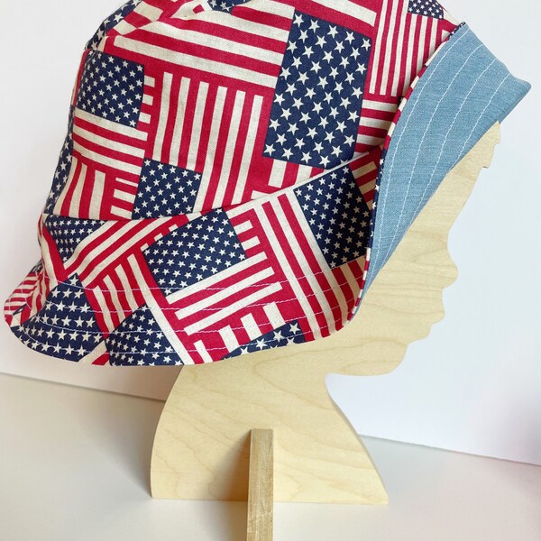 Red White Blue Hat Etsy
