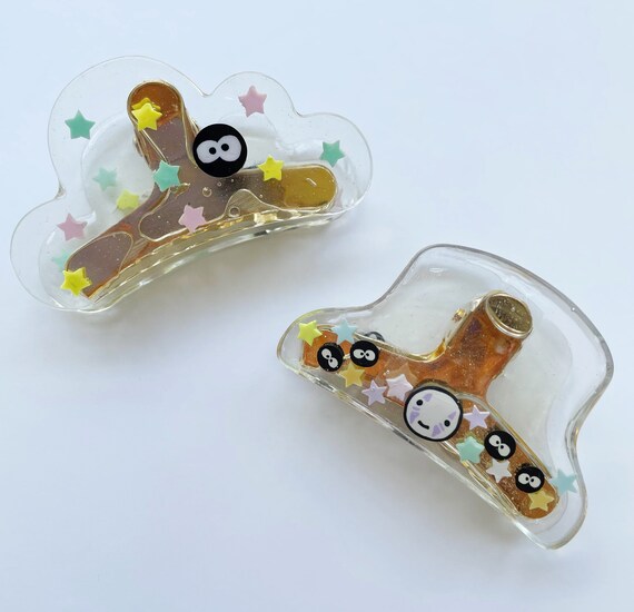 Studio Ghibli Soot Sprites Hair Claw Clip Spirited Away Claw Etsy