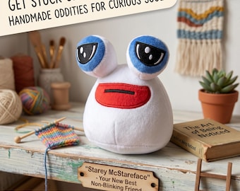 White Pou Plush Toy Kawaii Alien Stuffed Animal Meme Pet Gamer Decor Nostalgic Y2K Emotional Support Figure Cute Custom Doll