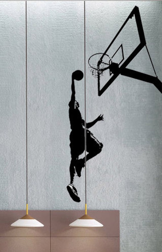 Basketball Dunk uBer Decals Wall Decal Vinyl Decor Art Etsy