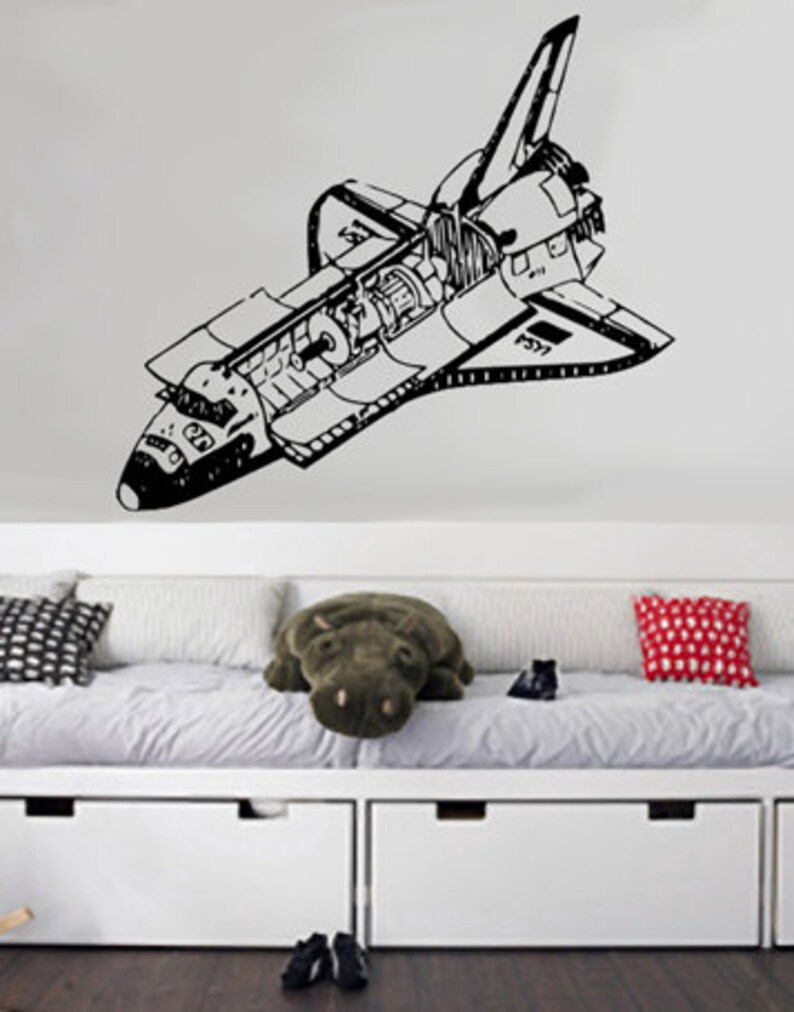 Space Shuttle Uber Decals Wall Decal Vinyl Decor Art Sticker Removable Mural Modern A170