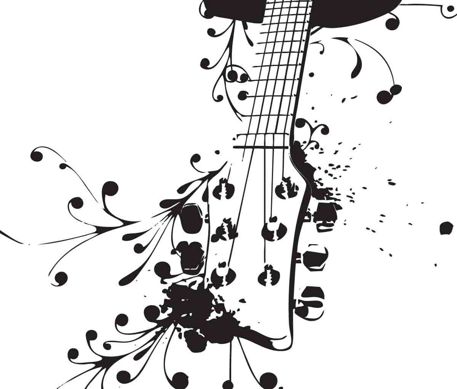 Acoustic Guitar uBer Decals Wall Decal Vinyl Decor Art Etsy