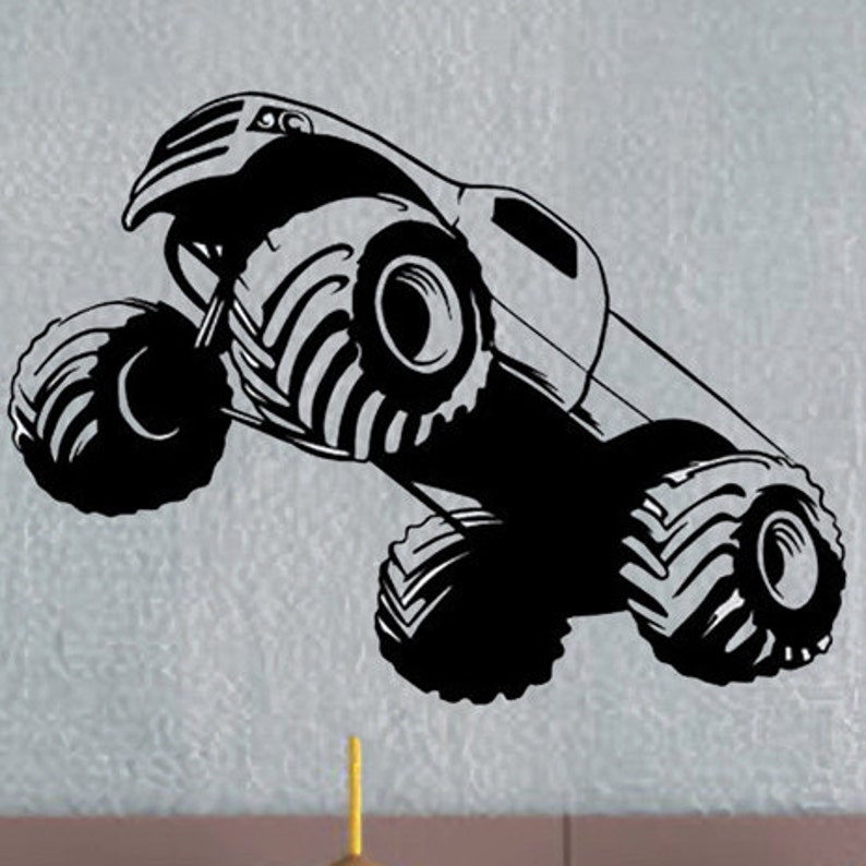Monster Truck uBer Decals Wall Decal Vinyl Decor Art Sticker Etsy