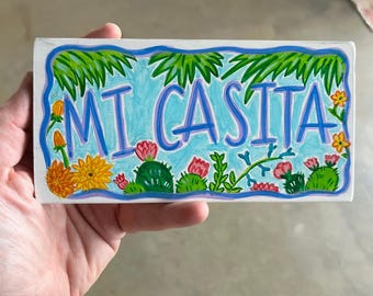 Mi Casita - Housewarming Gift Sign - Customized Home Signs - Personalized Text and Imagery