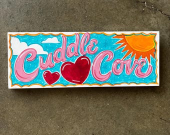 Custom Hand Painted Wood Sign, Wedding Housewarming Newlywed Gift
