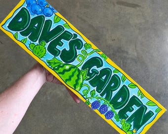 Personalized Vegetable Garden Sign - Farm Stand - Farmer's Market - Hand Painted