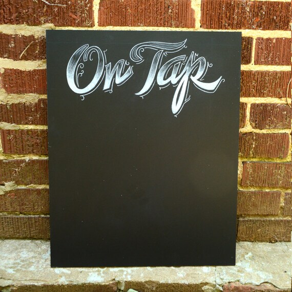 On Tap Menu Sign What's On Tap Chalkboard Sign Hand Etsy