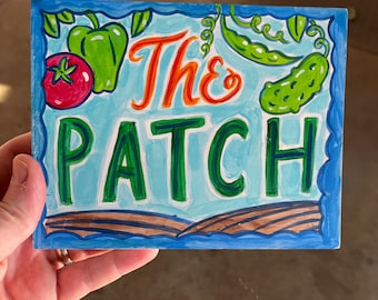 Personalized Hand-Painted Garden Sign, Rustic Wood Herb Marker, Tennessee Made
