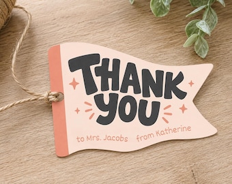 Thank you gift tags Teacher Appreciation Thank You Tags Personalized Gift Tag for Wedding Printable Gift Tags Instant Download GT14
