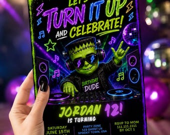 Halloweenbirthday Boys Halloween Party Invitation Boys Birthday Party Invitation Halloween Birthday Halloween Partie Kids Halloween Birthday