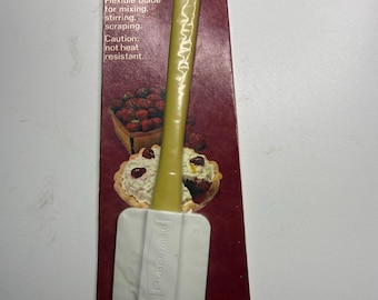 Spatola vintage Rubbermaid n. 1904 del 1976 sulla confezione originale – Utensile da cucina retrò – Oggetto da collezione per la cucina