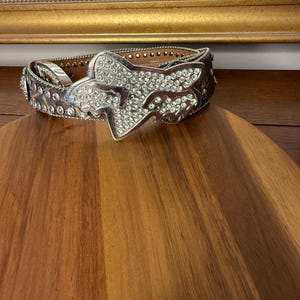 Y2K Rhinestone Belt Buckle Sparkly Silver-tone Crystal Women\'s Vintage Accessory Y2k Rhinestone Belt - Etsy main image 4