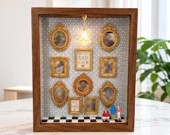 Personalisierte Museum Schaukasten Memory Wall