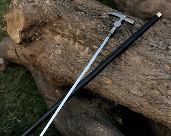 Canne de marche tête de marteau, manche dragon nordique en laiton, manche en bois, accessoire de cosplay