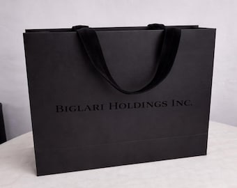 Gepersonaliseerde papieren zakken – pak van 50 (elke maat, volledig gepersonaliseerd)