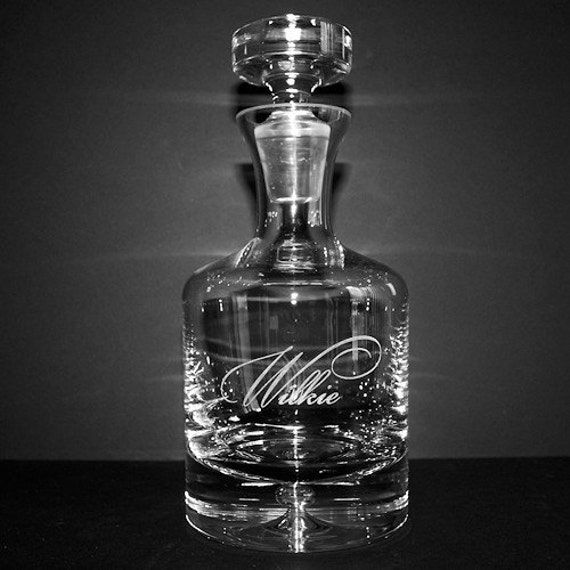Personalized Crystal Whiskey Decanter Groomsmen Gifts - Personalized Crystal Whiskey Glasses Personalized Crystal Whiskey Decanter Groomsmen Gifts - Personalized Crystal Whiskey Glasses