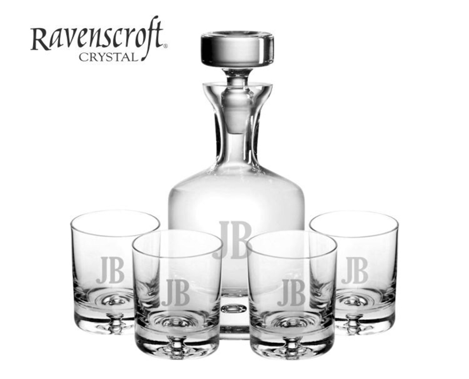 Engraved Crystal Whiskey Decanter Set Groomsmen Gifts Etsy