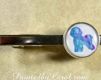 D326F Bichon Frise Dog Pewter Lapel Pin Jewelry Brooch