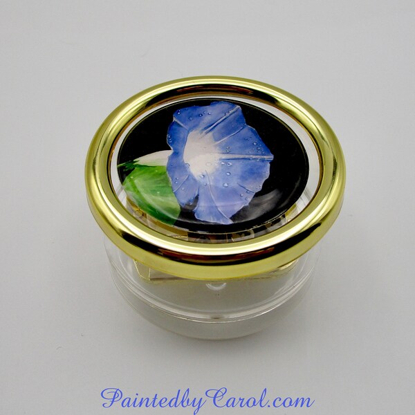 Morning Glory Music Box,  September Birthday Gifts, Blue Flower Gifts, Anniversary Music Box, Birthday Music Box, Mother's Day Gifts