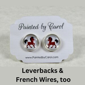 Bay Horse Earrings, Horse Jewelry, Western Earrings, Cowgirl Earrings, Cowgirl Jewelry, Kids Earrings, Girls Earrings, Earrings for Girls