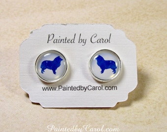 Collie Lover Gift Rough Collie Jewelry Collie Mom Gift Collie Earrings Collie Gift Collie Studs Collie Lever Backs Collie French Wire