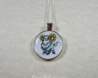 Rams Pendant, Rams Necklace, Rams Jewelry, Rams Gifts, Rams Mascot Gifts, Rams Fan Gifts, Rams School Gifts, Rams School Mascot