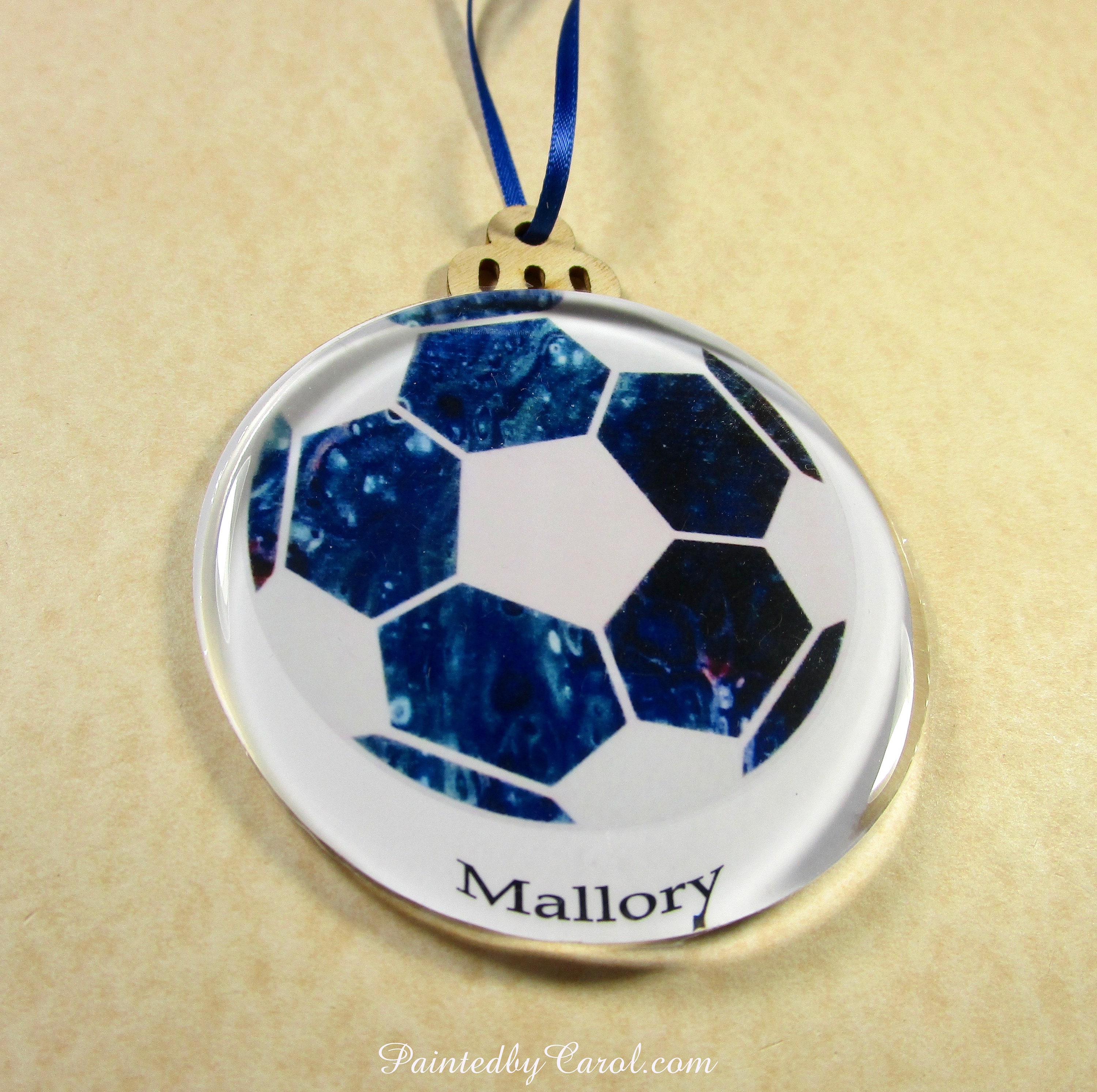 Soccer Christmas Ornament Futbol Personalized Christmas Etsy UK