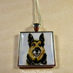 German Shepherd Pendant K-9 Officer Necklace Police Dog | Etsy