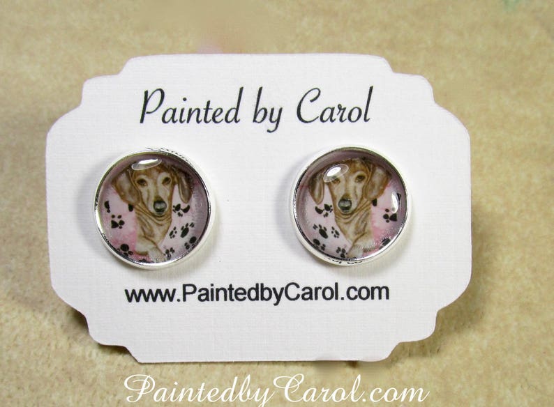 Dachshund Earrings, Dachshund Jewelry, Dachshund Studs, Dachshund Gifts, Dachshund Lover Gifts, Wiener Dog Earrings, Wiener Dog Jewelry image 1