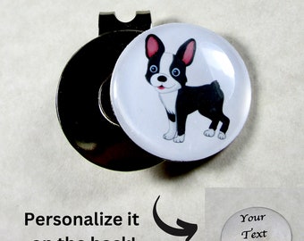 Boston Terrier Golf Ball Marker, Boston Terrier Gifts, Boston Terrier Dad Gifts, Boston Terrier Golf Gifts, Boston Terrier Gifts for Him