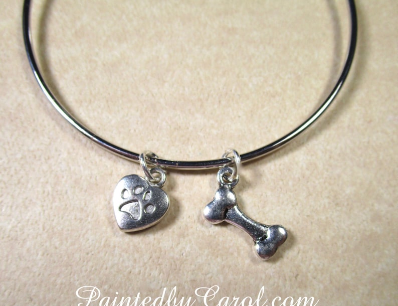 Weimaraner Gifts Weimaraner Jewelry Gift with Weimaraner Weimaraner Silhouette on Beach Bracelet Weimaraner Mom Gifts Weimaraner Bangle