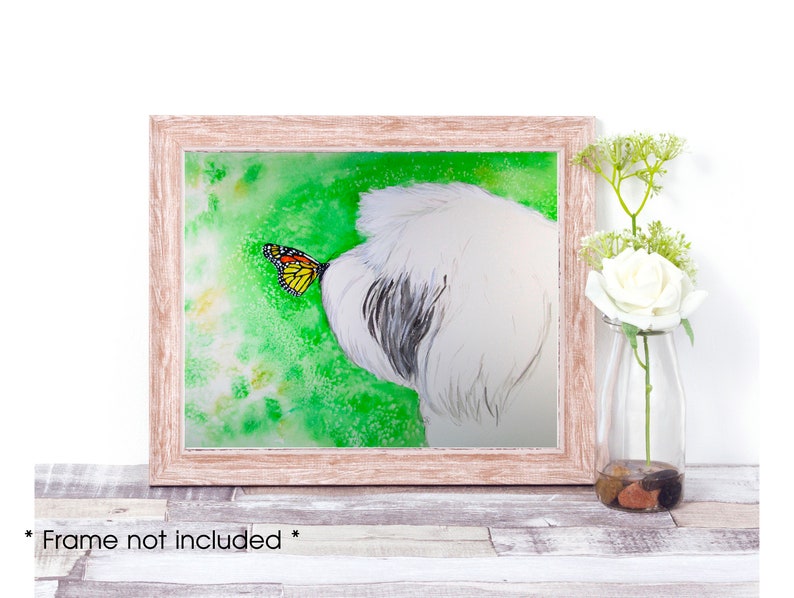 Old English Sheepdog Print, Sheepdog Giclee Print, OES Print, Sheepdog Painting, Watercolor Sheepdog, Sheepdog Watercolor, Sheepdog Gifts 画像 9