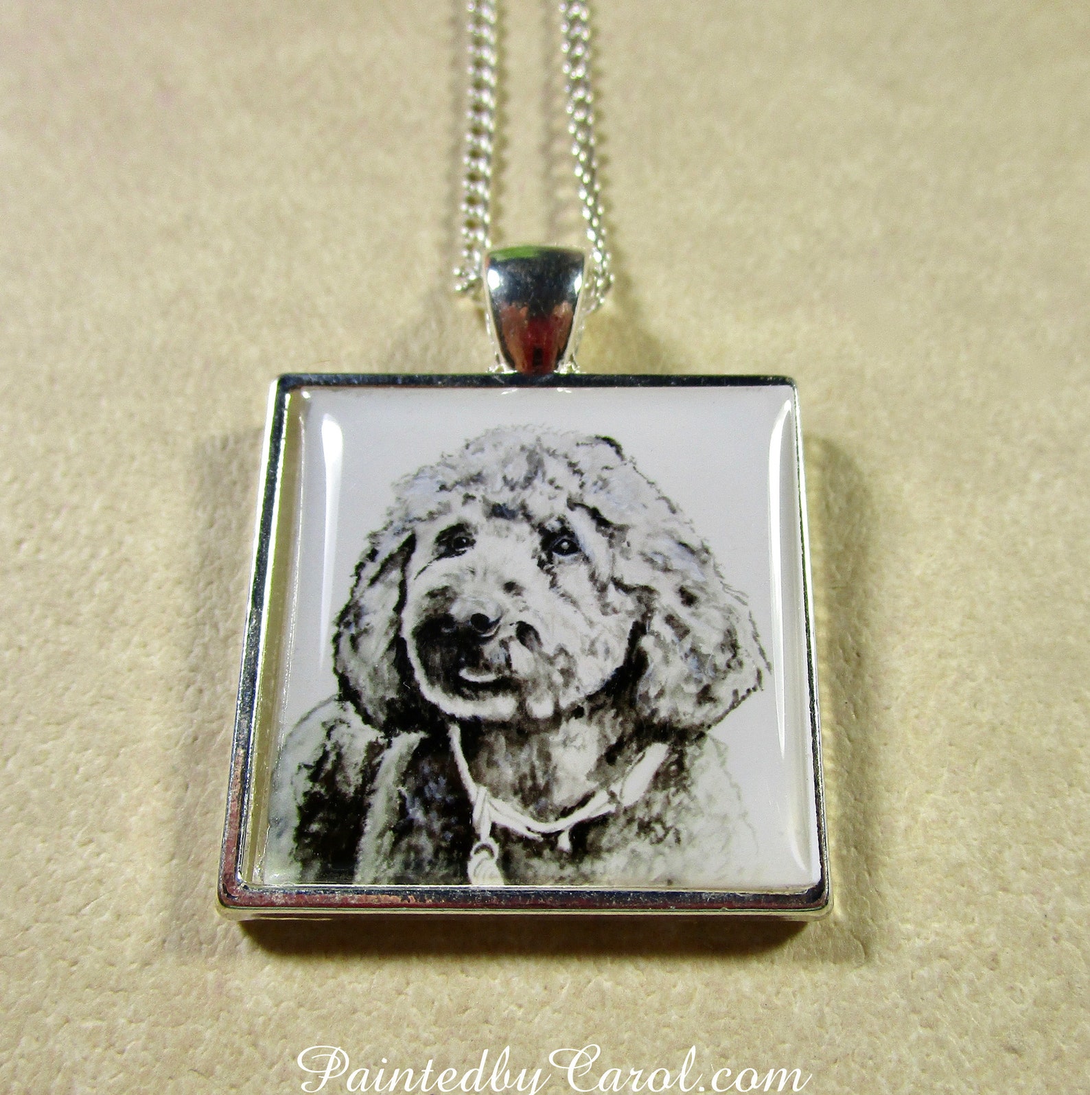 Labradoodle Pendant Black Labradoodle Necklace Labradoodle Etsy