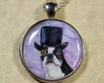 Boston Terrier Pendant, Boston Terrier Necklace, Boston Terrier Jewelry, Boston Terrier Gifts, Boston Terrier Stuff, Boston Terrier Mom Gift