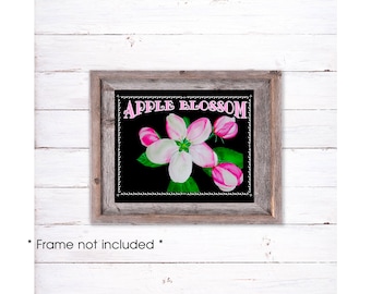 Apple Blossom Print, Apple Blossom Giclee, Apple Blossom Art, Apple Blossom Decor, Apple Blossom Home Decor, Spring Flower Print