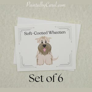Soft-Coated Wheaten Terrier Note Cards, Wheaten Stationery, Wheaten Terrier Blank Cards, Wheaten Gifts, Wheaten Note Cards