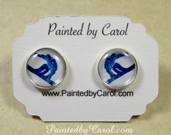 Snowboard Earrings, Snowboard Jewelry, Snowboard Studs, Snowboarder Gifts, Snowboarding Gifts, Winter Sports Earrings, Gifts for Snowboarder