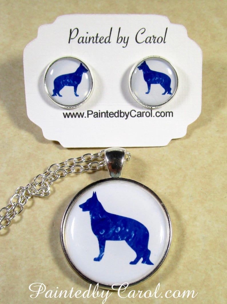 German Shepherd Pendant German Shepherd Necklace German Etsy