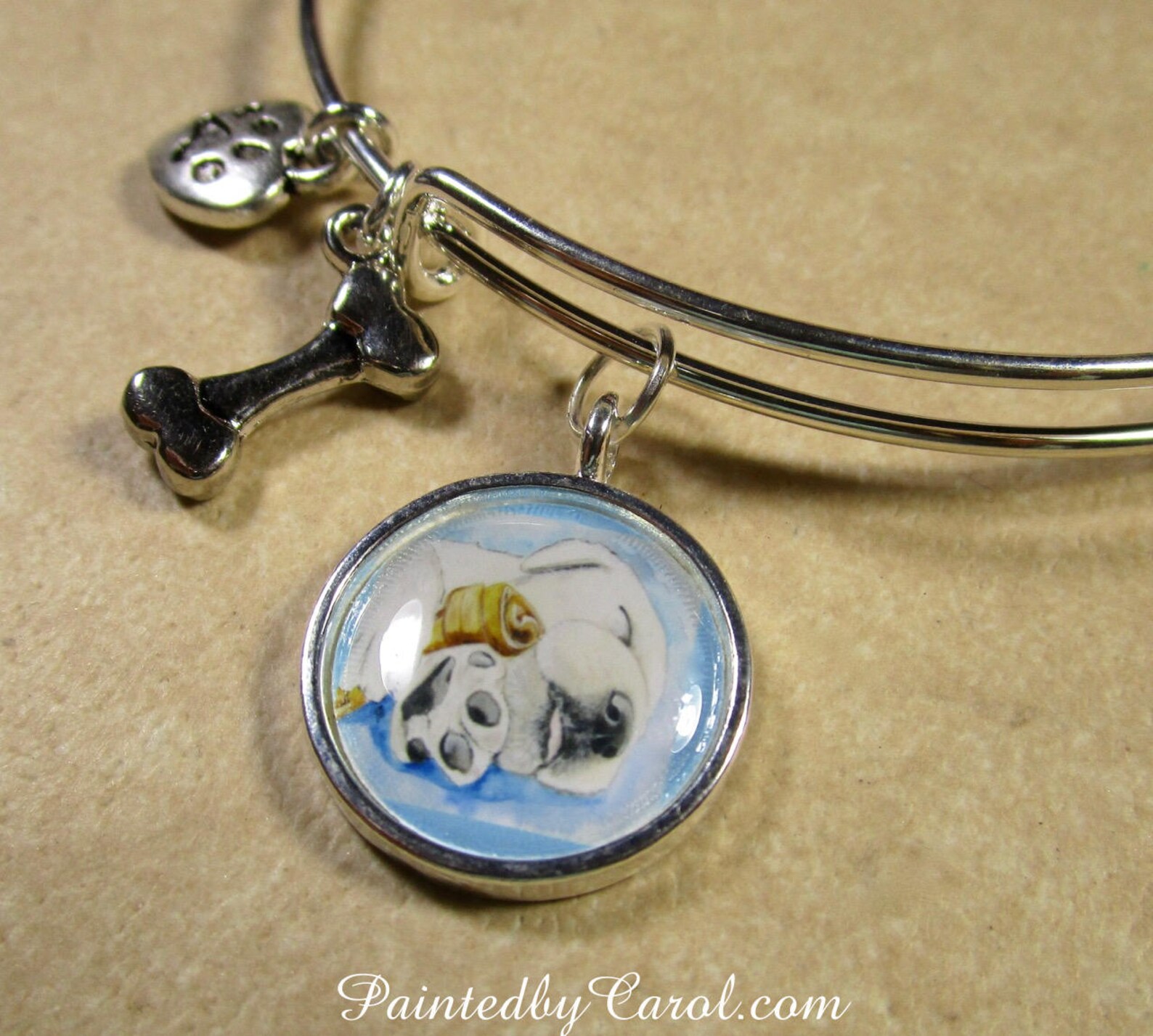 Yellow Lab Bracelet Yellow Lab Bangle Yellow Lab Jewelry Etsy