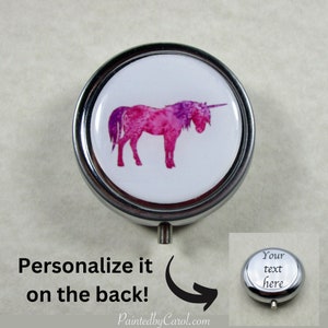 Unicorn Pillbox, Unicorn Gifts, Unicorn Mint Box, Unicorn Pill Box, Fantasy Gifts, Fantasy Pillbox, Unicorn Pill Container