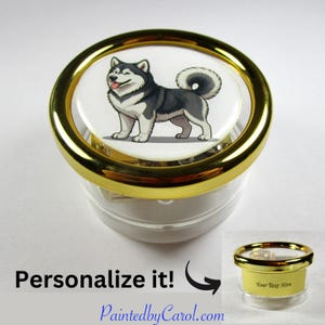 Alaskan Malamute Music Box, Malamute Gifts, Malamute Memorial Gifts, Dog Music Box, Wind Up Music Box, Malamute Mom Gifts, Malamute Dad Gift