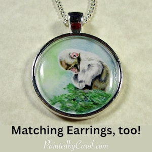 Monkey Pendant, Monkey Jewelry, Monkey Gifts, Monkey Necklace, African Wildlife Gifts, African Animals Jewelry, Asian Animal Gifts
