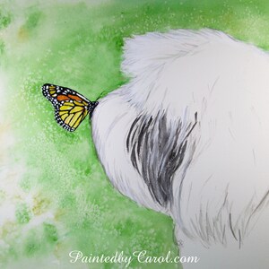 Old English Sheepdog Print, Sheepdog Giclee Print, OES Print, Sheepdog Painting, Watercolor Sheepdog, Sheepdog Watercolor, Sheepdog Gifts 画像 8