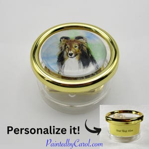 Collie Music Box, Collie Gift, Collie Mom Gift, Dog Music Box, Wind-Up Music Box, Pet Memorial Gift, Collie Memorial Gift, Personalized Gift