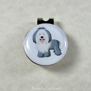 Old English Sheepdog Golf Ball Marker, Dulux Dog Gifts, OES Dad Gifts, Sheepdog Golf Gifts, Sheepdog Father's Day Gifts image 4
