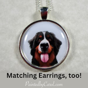 Bernese Mountain Dog Pendant, BMD Necklace, BMD Jewelry, BMD Mom Gift, Bernese Mountain Dog Gifts, Bernese Mountain Dog Mom Gifts