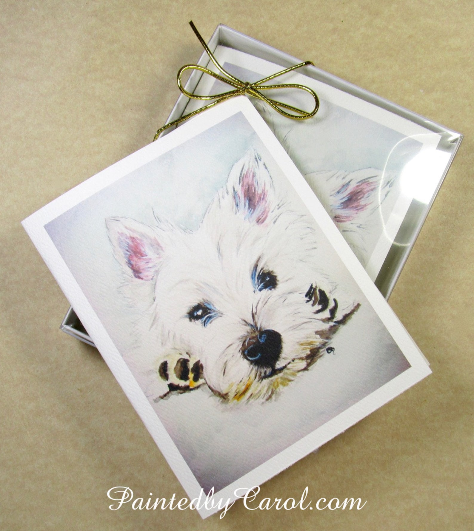 West Highland White Terrier Note Cards Westie Note Cards Etsy
