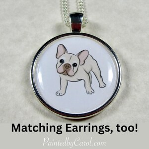 Cream French Bulldog Pendant, French Bulldog Necklace, French Bulldog Jewelry, French Bulldog Gifts, French Bulldog Mom Gifts